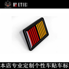 Manufacturer supplies three-dimensional Mitsubishi metal car stickers suitable for China Net 3D rally art modified car stickers wholesale