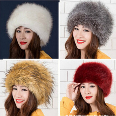 2020 new pattern winter keep warm Hat Imitation Fox leather and fur Snow cap Cold Russia men and women Dome