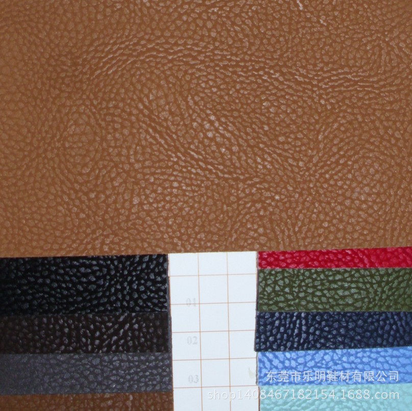 JP5012支持网购混批毛底荔枝纹羊巴人造革 羊巴pu皮革 