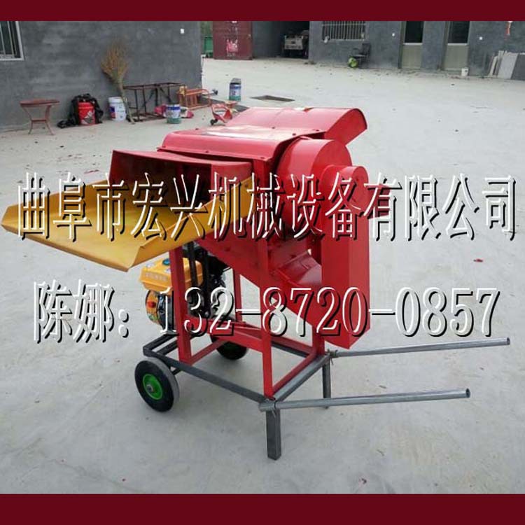 三个风机的脱粒机 谷子麦子脱粒机 打谷脱穗机
