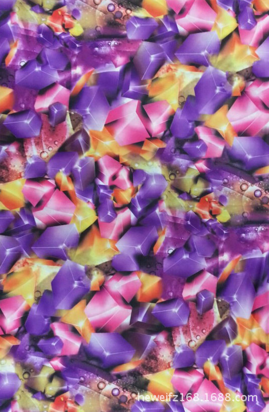 转移印花厂F8309 供应花型加工印花可印雪纺 涤棉 针织等服装面料