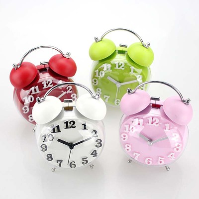 4 inches pinkycolor spherical alarm clock Mute Clock three-dimensional Desk Clock Simplicity decorate modern Lazy man