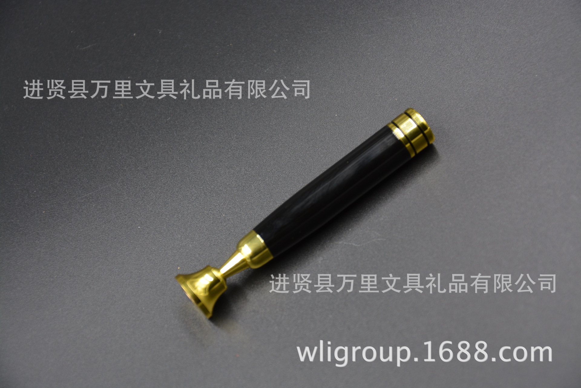 万里集团直营树脂 水晶 大理石商务办公签名台笔长底座 木制笔座