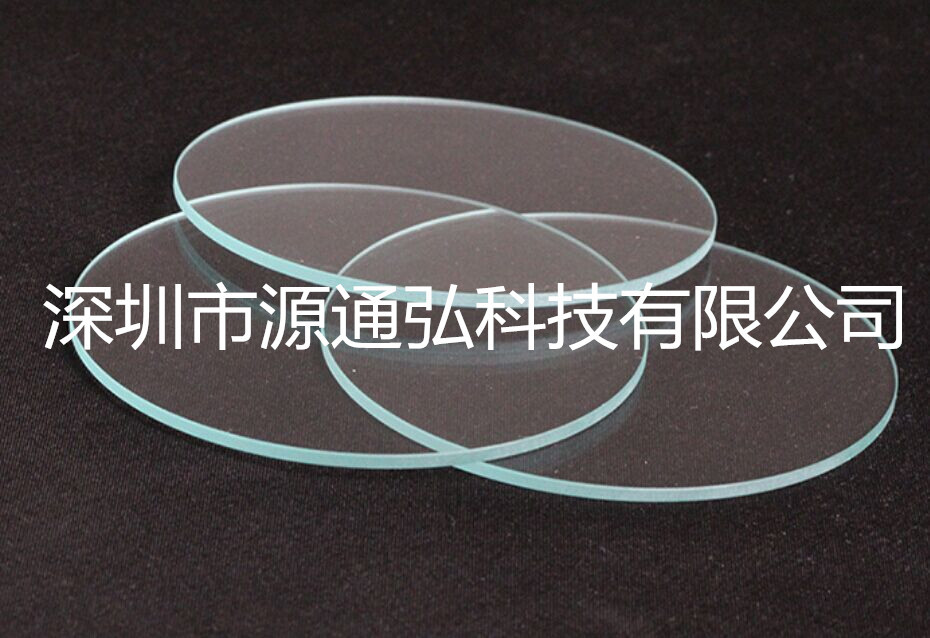 厂家专注加工灯具圆形光学玻璃 电子触控玻璃光学面板钢化玻璃