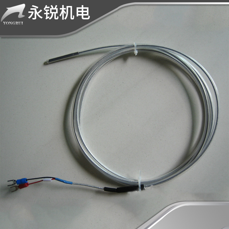 歆昇XS耐酸碱防腐蚀PTFE铁氟龙套管热电偶K-2M-2M特氟龙管热电偶