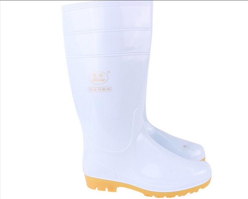 wholesale quality goods Tianjin Litai 101HPVC High cylinder white Food boots Dichotomanthes bottom non-slip 36-47