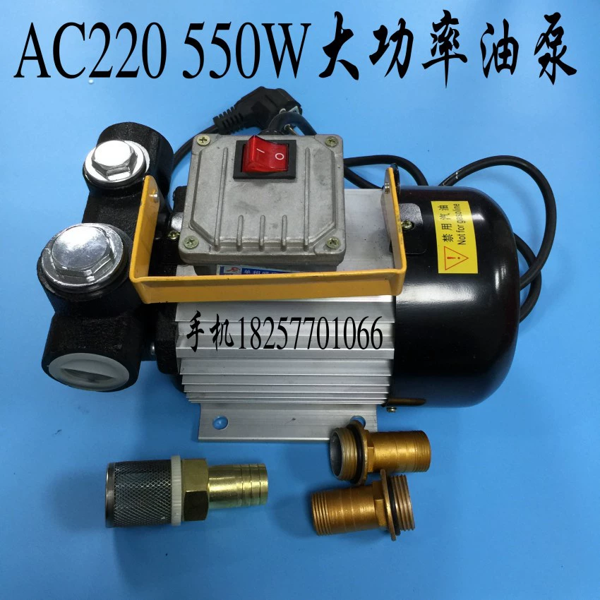 AC220V DC12V24V масляный насос дизельный насос масляный насос большой поток Электрический масляный насос 550 Вт