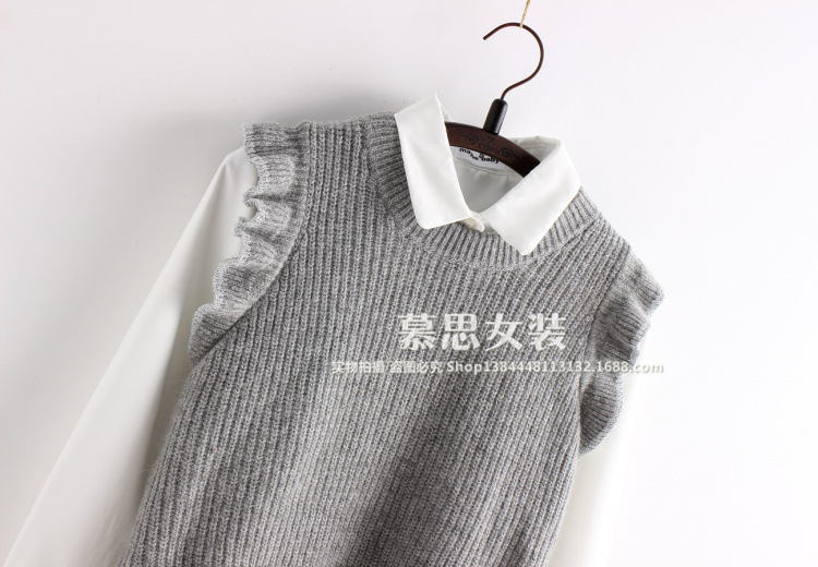 Gilet femme en Mélange de poils de lapin - Ref 3318443 Image 13