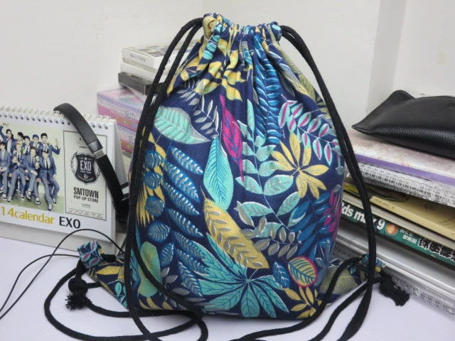 Drawstring Sports Backpack - Spacious Travel Bag for Basketball/Football, Worn on Shoulder
