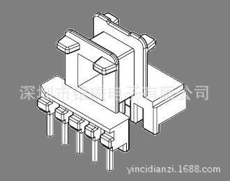 EE17型YC-EE-1701 5+2P 骨架 、方针电感线圈骨架厂家