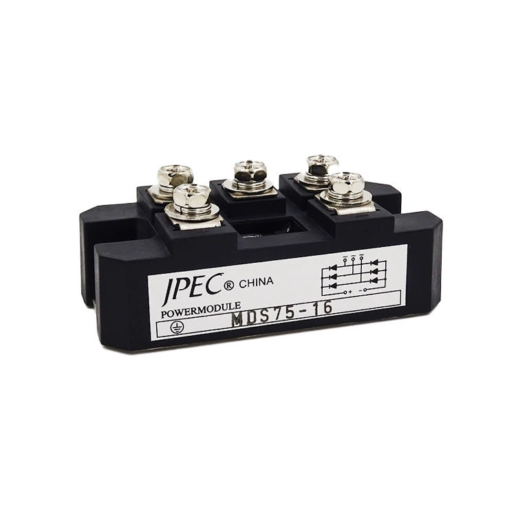 Шанхайский Qiyi JPEC модуль трехфазного выпрямителя MDS75-16 MDS75A/1600V выпрямительный модуль