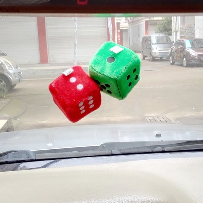 Cordial baby Foreign trade Manufactor wholesale 4cm sponge dice automobile Pendant sucker Plush children Toys