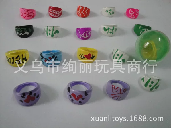 Children's mixed cartoon ring toy children's ring cartoon cute small toys wholesale factory direct sales