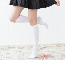 Vocaloid V家洛天依芝麻糊白色加厚短款丝袜 Cosplay日本动漫服装