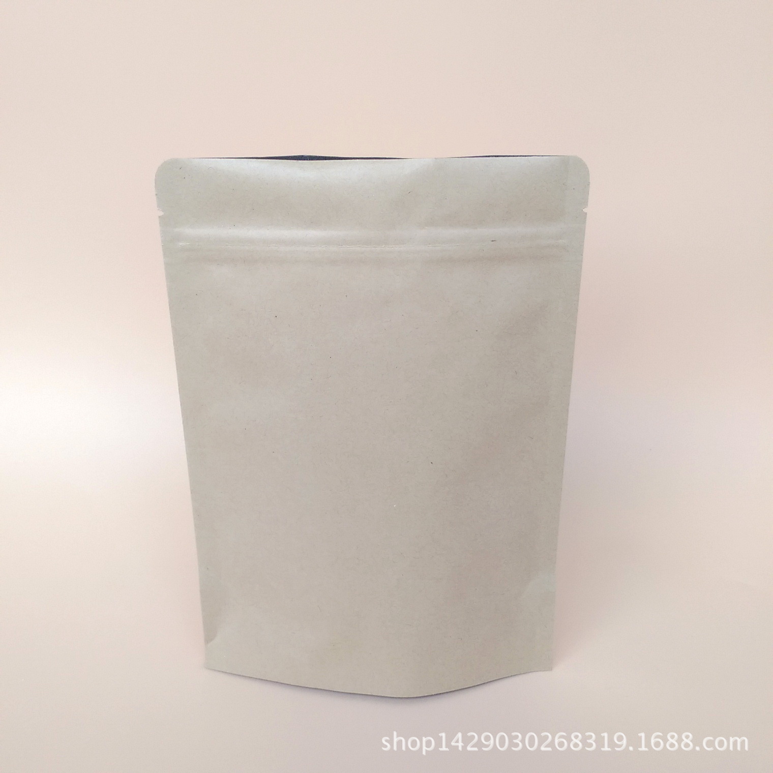 厂家牛皮纸自封口包装袋  透窗开窗食品级铝箔袋淋膜坚果立体袋子