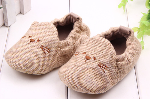 New hot sale foreign trade wholesale cartoon knitted cotton baby shoes baby shoes toddler shoes 0-1 years old 2012