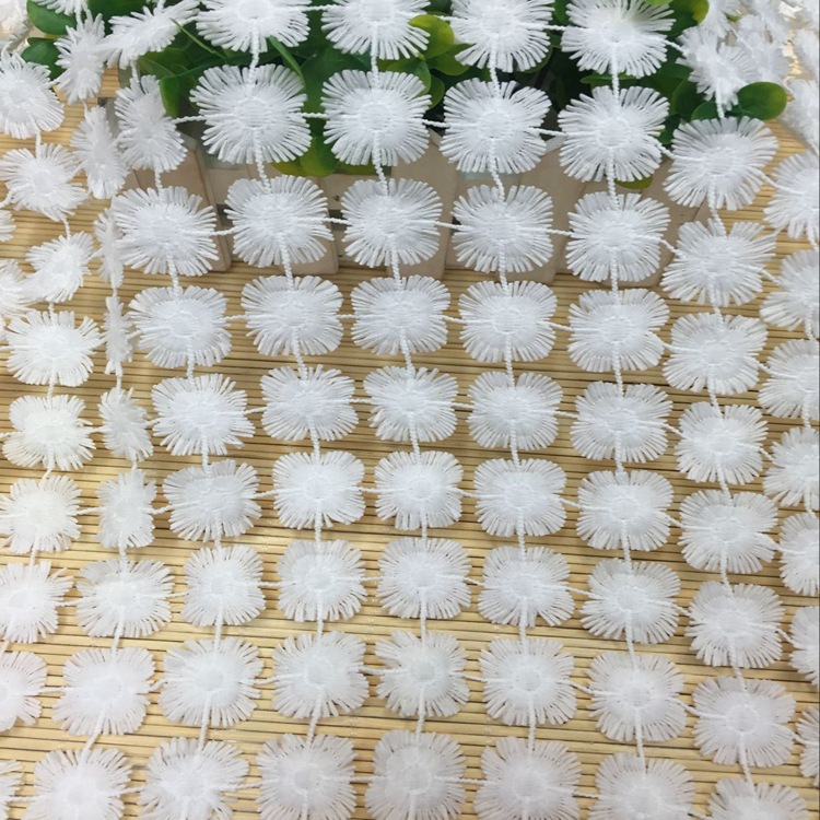 厂家直销 2017新款水溶满幅花边 小方花时尚女装辅料 现货发