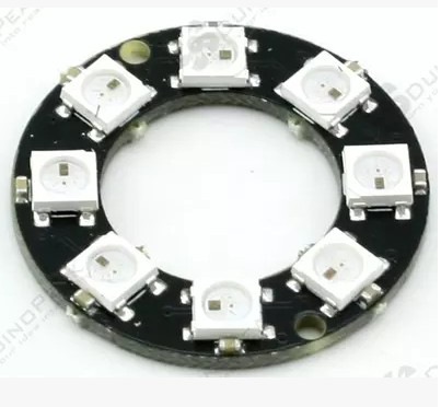 8位 WS2812 5050 RGB LED 智能全彩RGB灯环开发板-大环 .