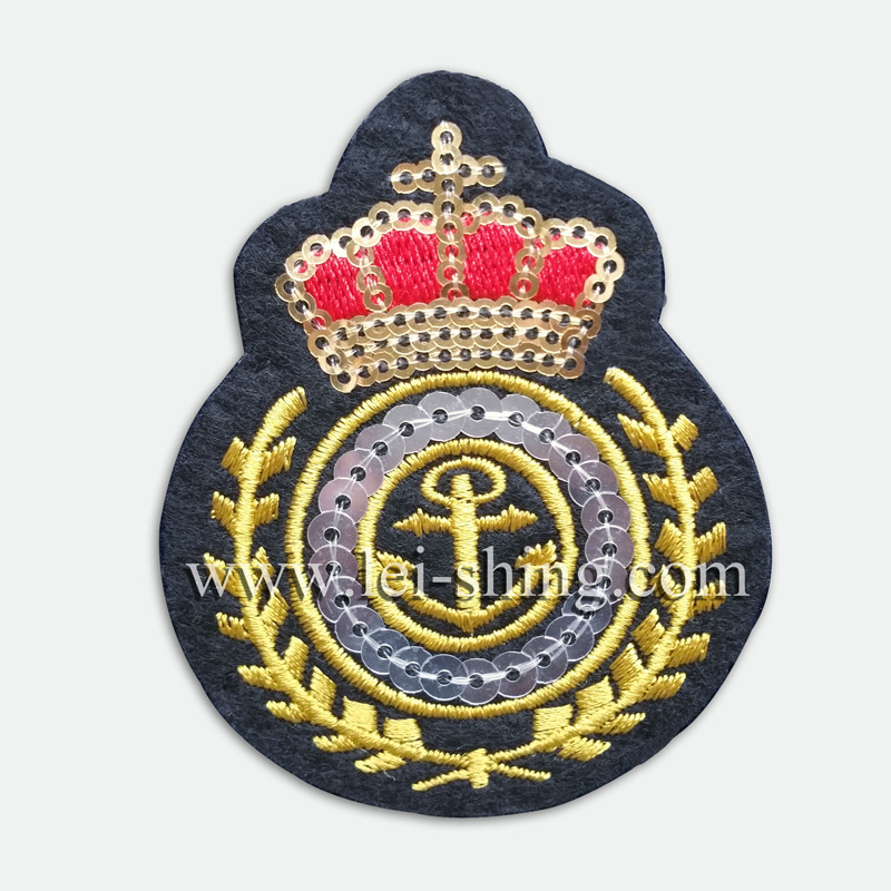 供应绣花章 珠片绣章 徽章 校章均可 欢迎来图定制