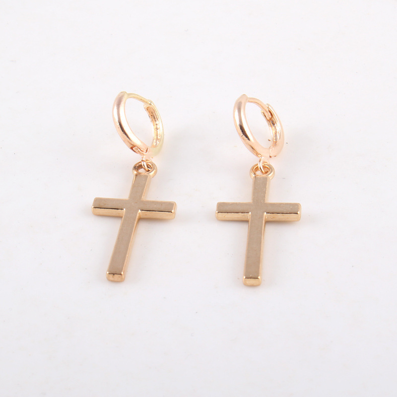 Fashion Geometric Plating Alloy 18K Gold Plated Earrings display picture 2