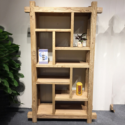 Elm Furniture solid wood Treasure House Antique Exhibition Chinese antique Wall Shelf a living room Tearoom a decoration decorate