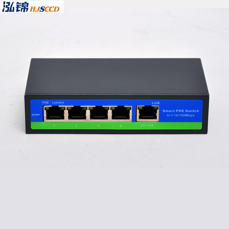 Interruptor POE / 48V POE estándar soporta alimentación de 4 núcleos / alimentación de 8 puertos / con adaptador de alimentación