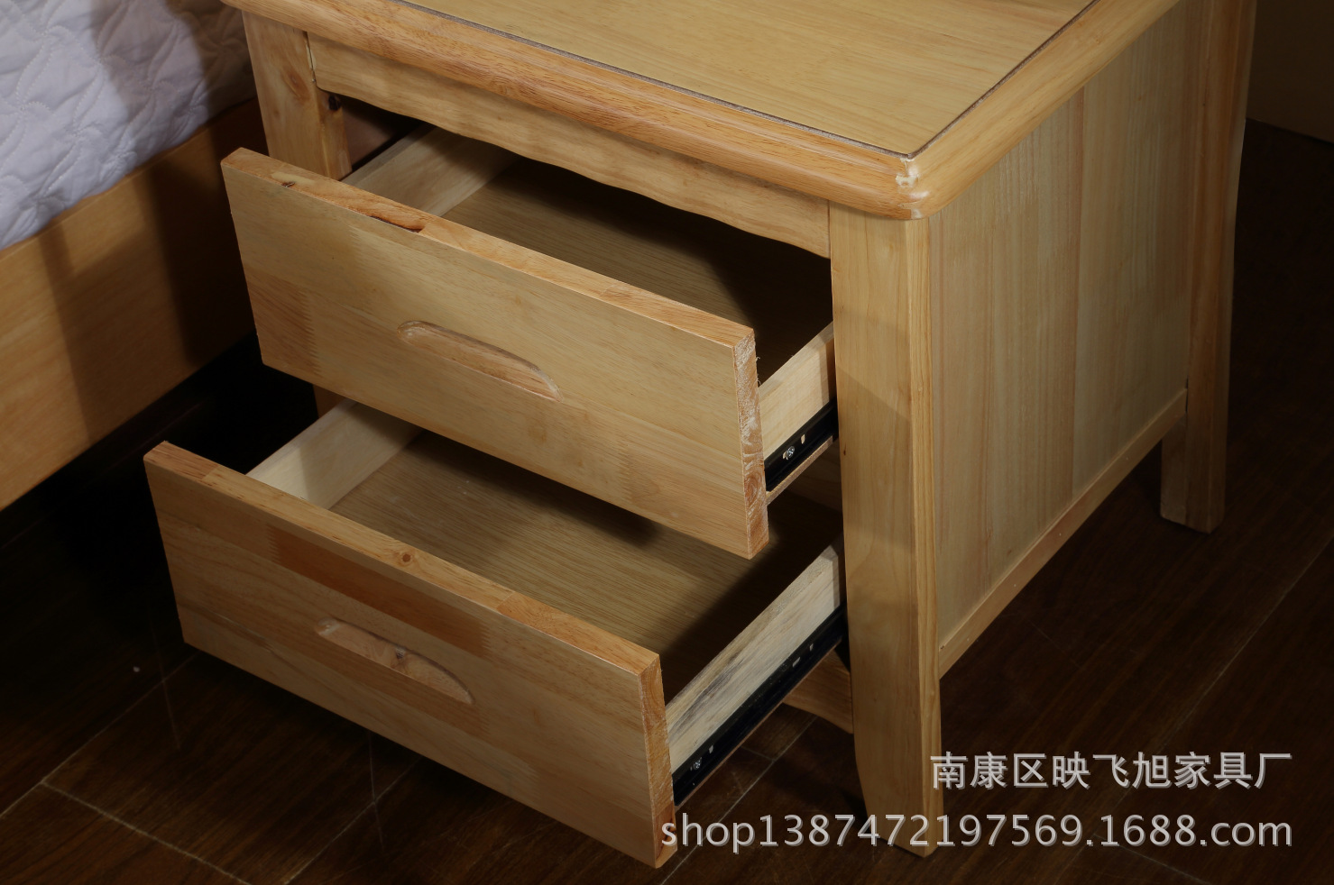新品上市 全实木大床 简约现代实木床1.8米 1.5M 橡木高箱床婚床