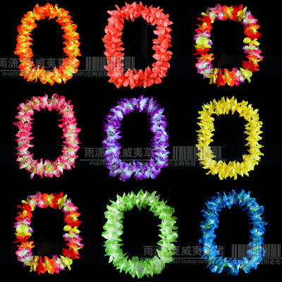 夏威夷草裙舞花环 升级加厚款 花环/颈环 周长105CM 酒吧舞会庆典|ru