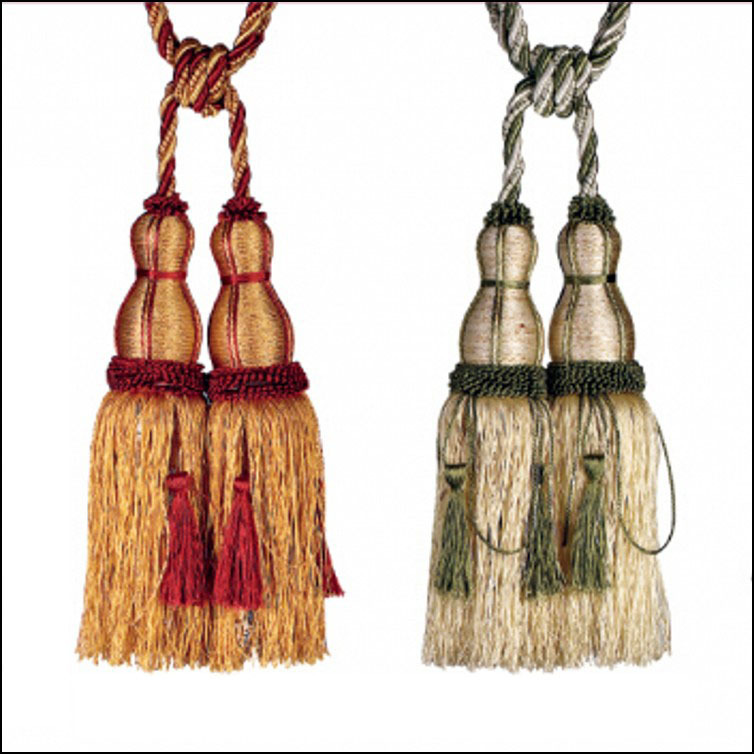 厂家窗帘流苏批发涤纶丝绑带挂球纺织皮革辅料带吊穗花边配件绳