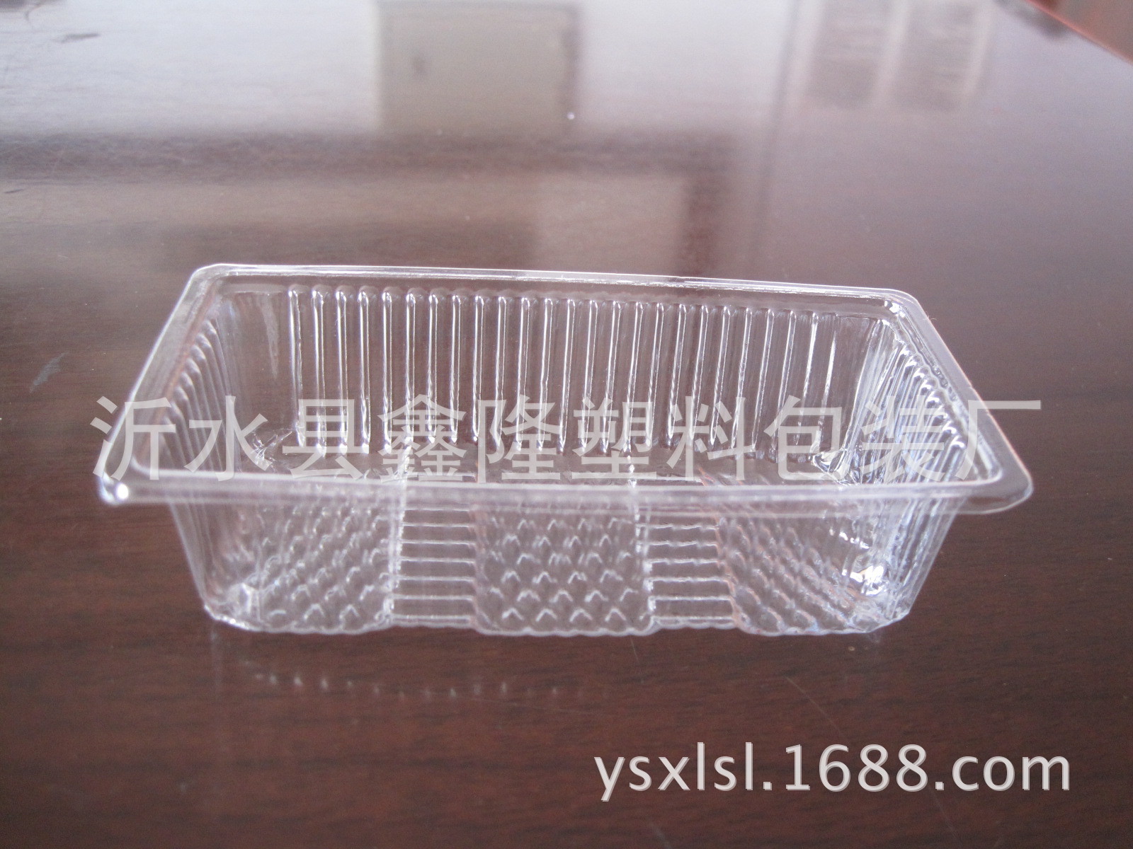 山东供应无盖塑料托盒 蛋卷食品包装盒  PVC薄片饼干托盒