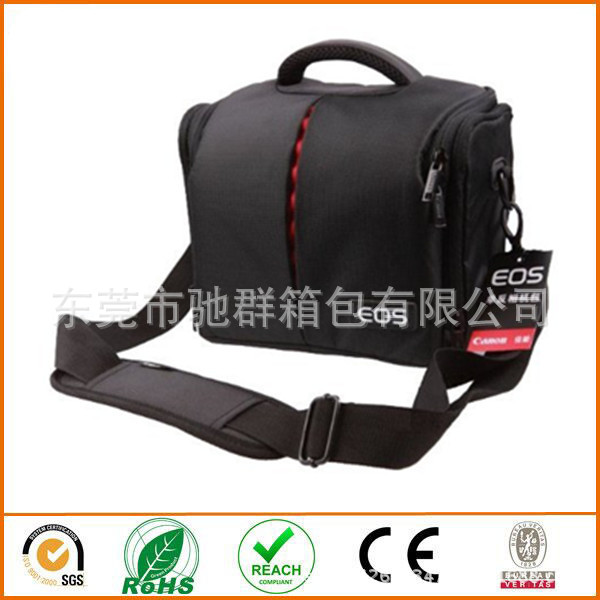 佳能数码单反相机包单肩 防水摄影包时尚斜跨运动包订做