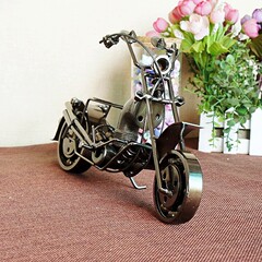 Metal motorcycle model prince car race craft display set photography backdrop decoration gift M128 two colors available
