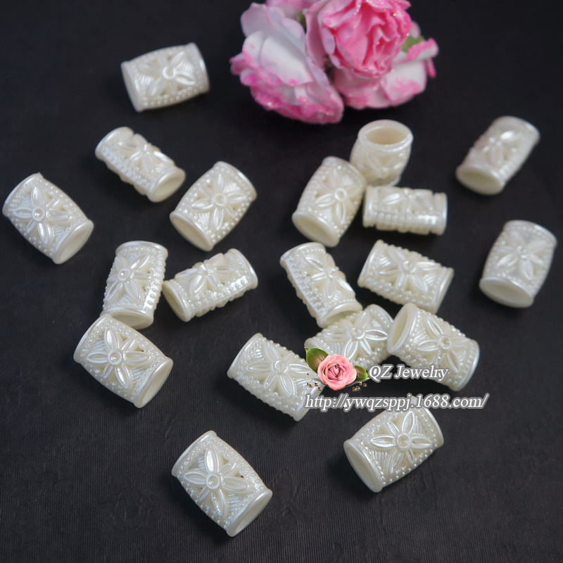 批发环保儿童项链手工串珠 太阳形状菱形仿珍珠单孔吊坠 塑料珍珠详情图10