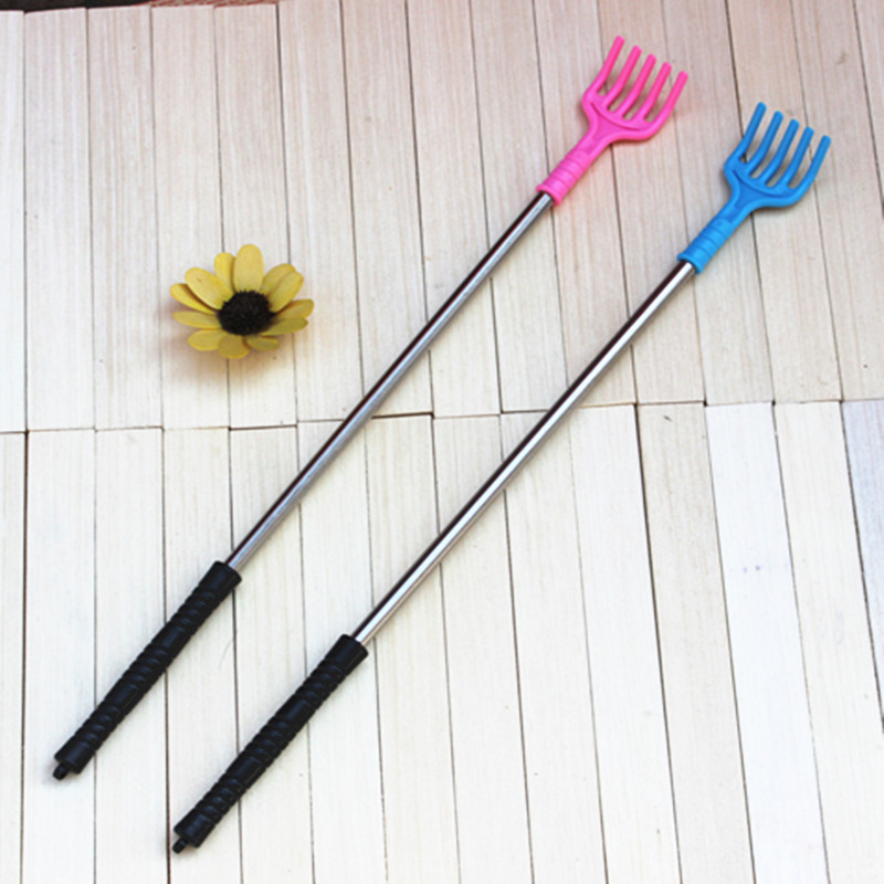 不求人抓癢耙黑色手柄不鏽鋼癢癢撓 不求人抓癢器 壹元店百貨批發