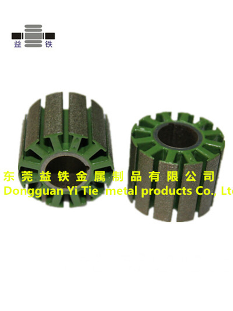 供应无刷电机定子转子铁芯溶槽绝缘喷粉上粉加工