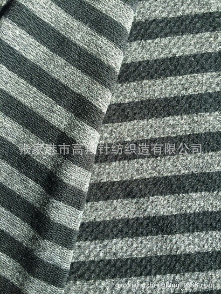 【厂家直销】涤氨空气层 罗马布 楼梯布 双面布等彩条针织面料