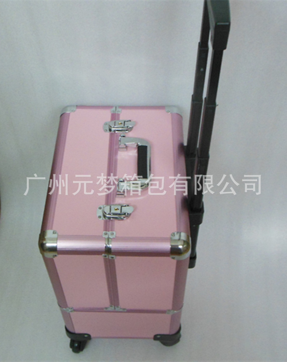 粉色鋁拉桿化妝箱 022