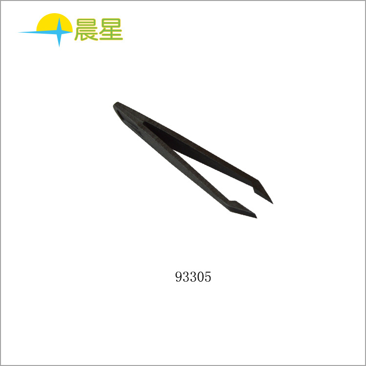 厂家批发防静电镊子白色高精密尖头镊子 93305