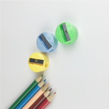 厂家现货批发铅笔刨 圆形平面 直径26mm 塑料 单孔卷笔刀一件代发