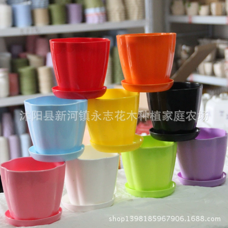 Смола цвет лепесток пластиковый круглый цветочный горшок