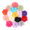 Shiffon drill from pearl, children's hair accessory, 5cm, 16 colors