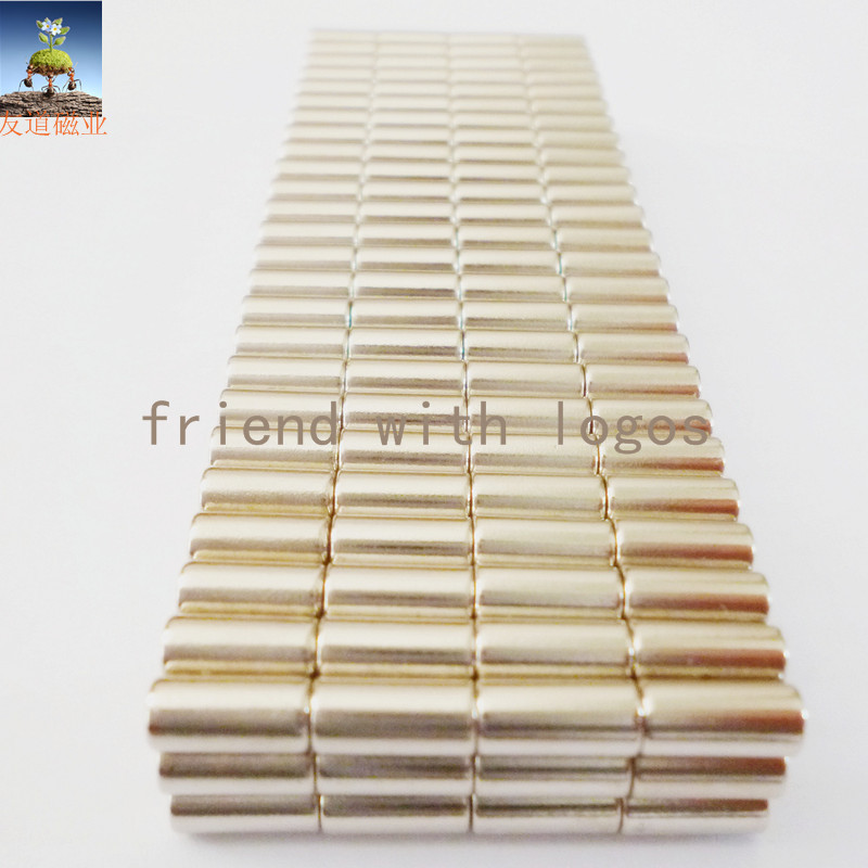 【厂家直销】镀镍钕铁硼 圆柱形磁铁磁力架玩具耐高温强力永磁铁