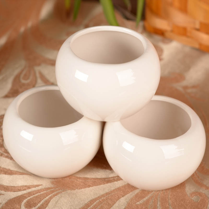 迷妳可愛白色陶瓷小花器 果肉類盆栽花瓶 隔板書桌擺件仿真花配件