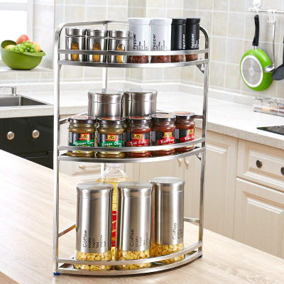 On behalf of kitchen Stainless steel Shelf Shower Room Shelf Can be wall bathroom Corner shelf Spice rack