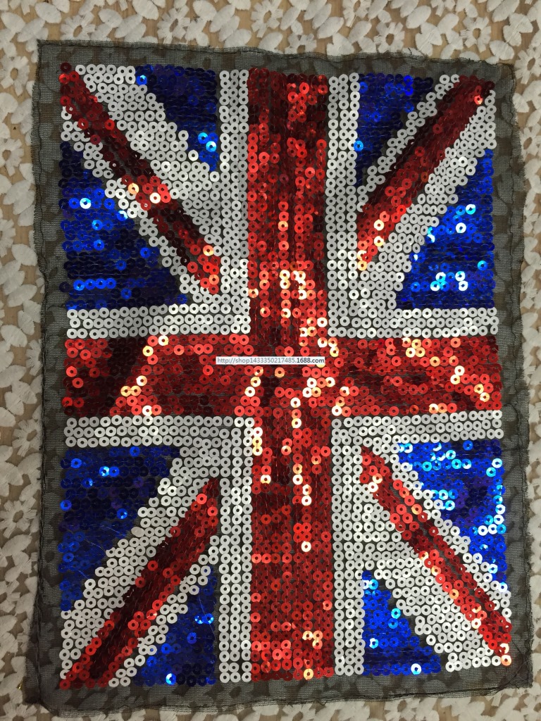 米旗布贴 衣服补丁贴 外贸布贴 时尚服装辅料珠片绣花 厂家直销