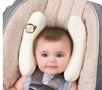 Infant child safety seat head pillow pillow baby neck pillow stroller head fixed protection pillow
