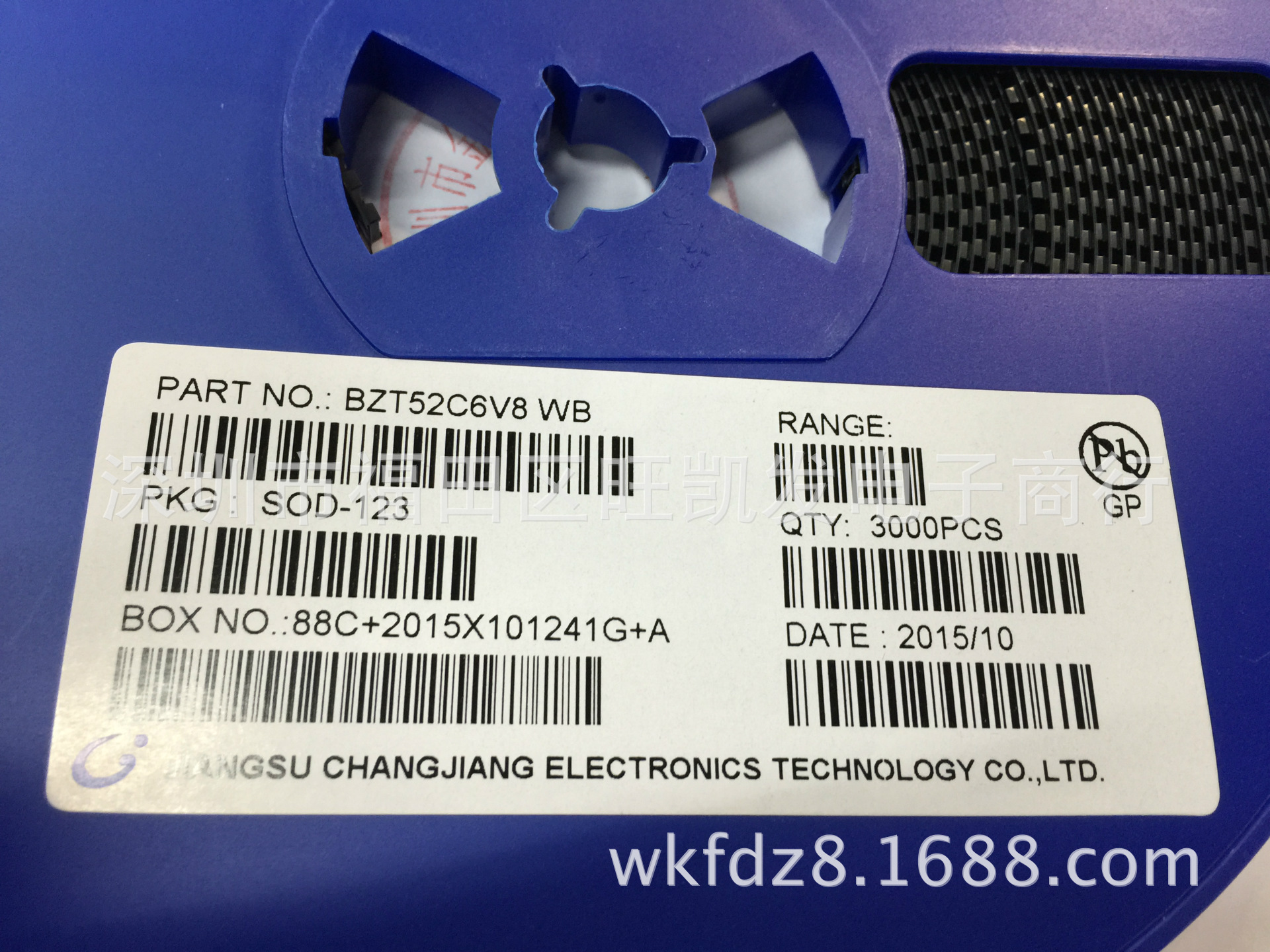 贴片 稳压二极管 BZT52C6V8 6.8V  WB SOD-123 现货供应