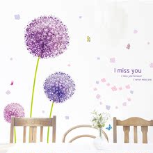 淘宝热卖蒲公英墙贴 客厅电视背景墙卧室浪漫可移除墙贴纸 AM9011