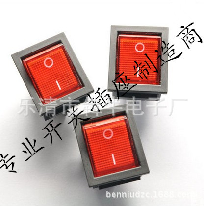 专业生产船型开关 跳板开关 KCD4 4脚 带灯 防水船型开关