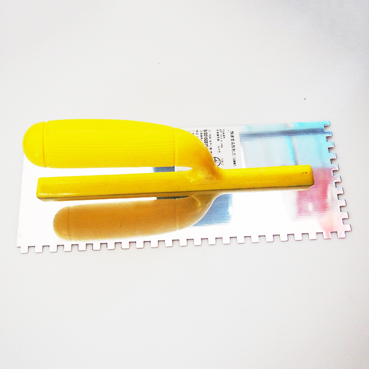 立邦贴砖用齿形刮刀 不锈钢镜面齿形抹刀 贴瓷砖马赛克泥板工具